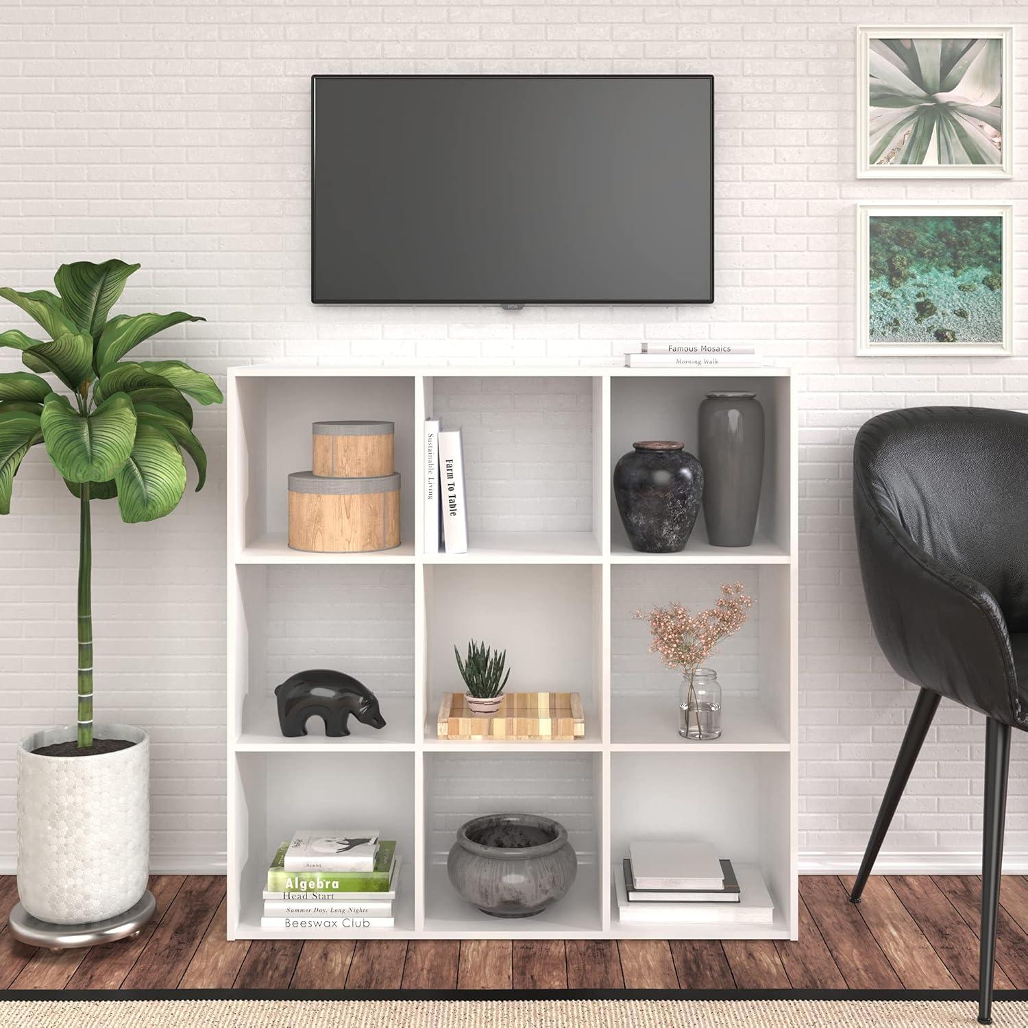 imageClosetmaid Decorative Home Stackable 6 Cube Cubeicals Organizer Storage Bookcase with Hardware for Office Home and Closet WhiteWhite