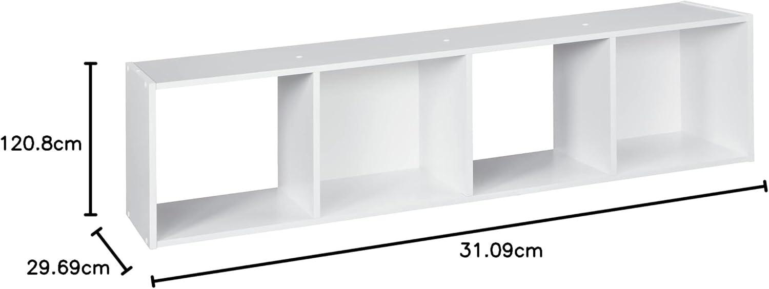 imageClosetmaid Decorative Home Stackable 6 Cube Cubeicals Organizer Storage Bookcase with Hardware for Office Home and Closet WhiteWhite