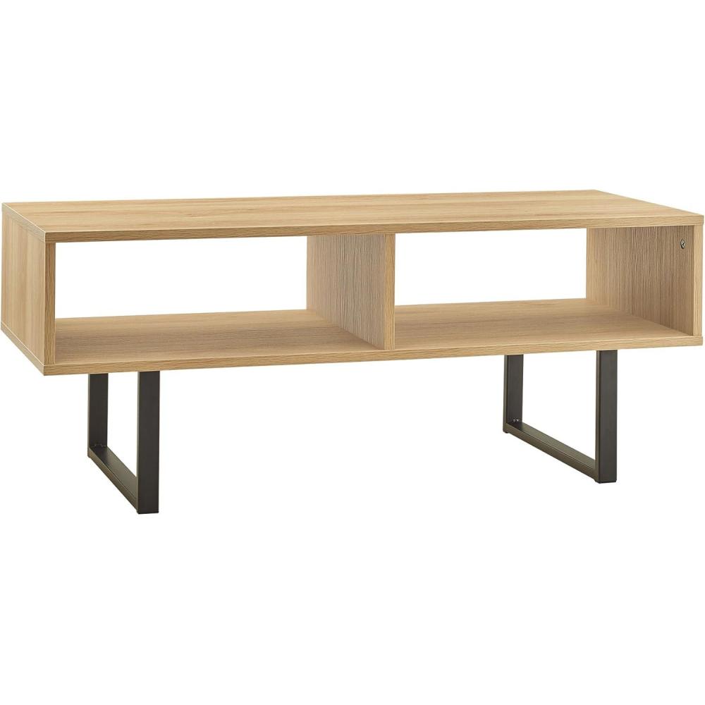 imageClosetMaid 1311 Rectangular Wood Coffee Table with Storage Shelves NaturalNatural