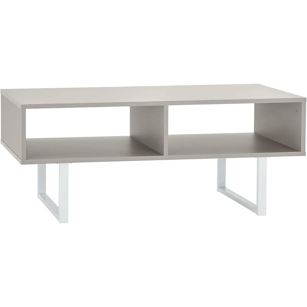 imageClosetMaid 1311 Rectangular Wood Coffee Table with Storage Shelves NaturalTaupe