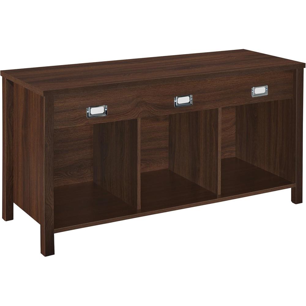 imageClosetMaid 16053 Premium Adjustable 6Cube Organizer Weathered OakDark Chestnut