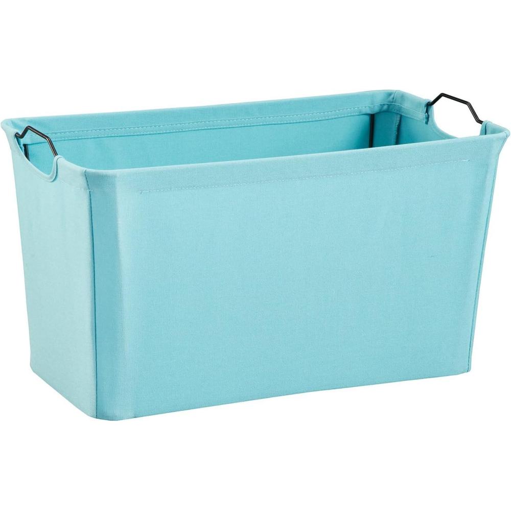 imageClosetMaid 1623 Wide Wire Frame Fabric Bin Light GrayAqua