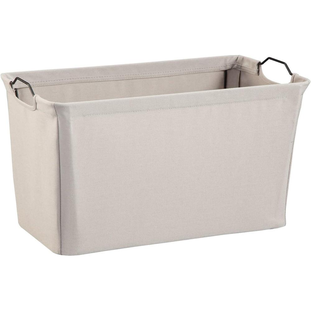imageClosetMaid 1623 Wide Wire Frame Fabric Bin Light GrayLight Gray