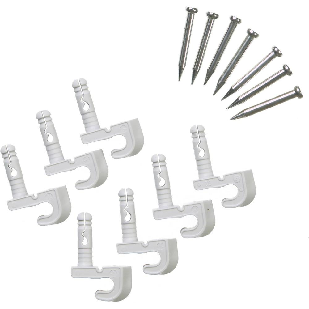 imageClosetMaid 1770 Back Wall Clips for Drywall 48 Pack 48Pack White7Pack