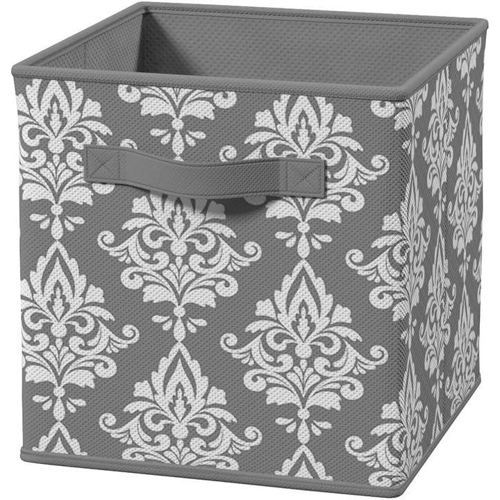 imageClosetMaid 3253 Cubeicals Fabric Drawer Iron Gate NaturalGray Damask