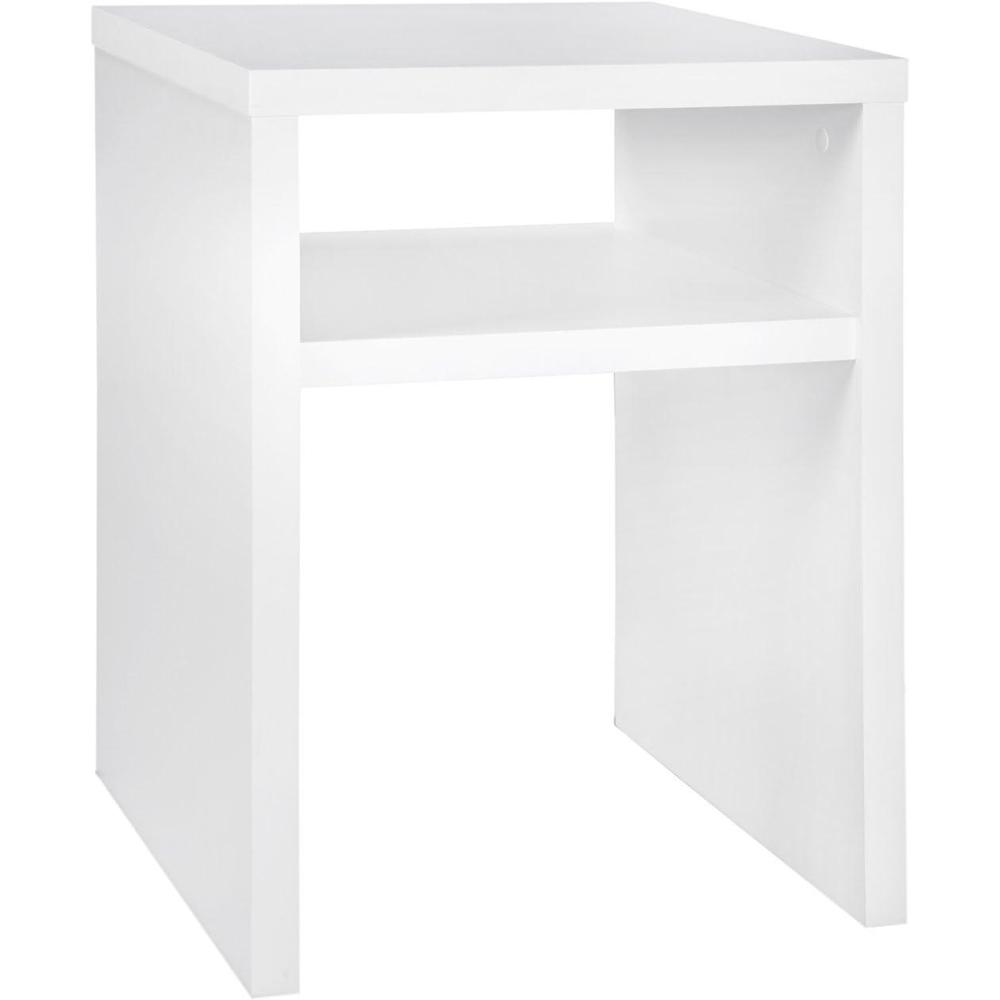 imageClosetMaid 438 in W Home Office Desk for Computer Laptop Writing Study with Modern Simple Style Black Walnut Wood FinishWhite