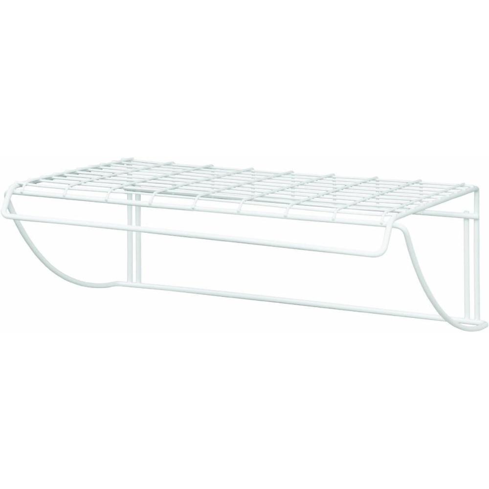 imageClosetMaid 8279 24Inch Wide Laundry Utility Hanger Shelf White18inch