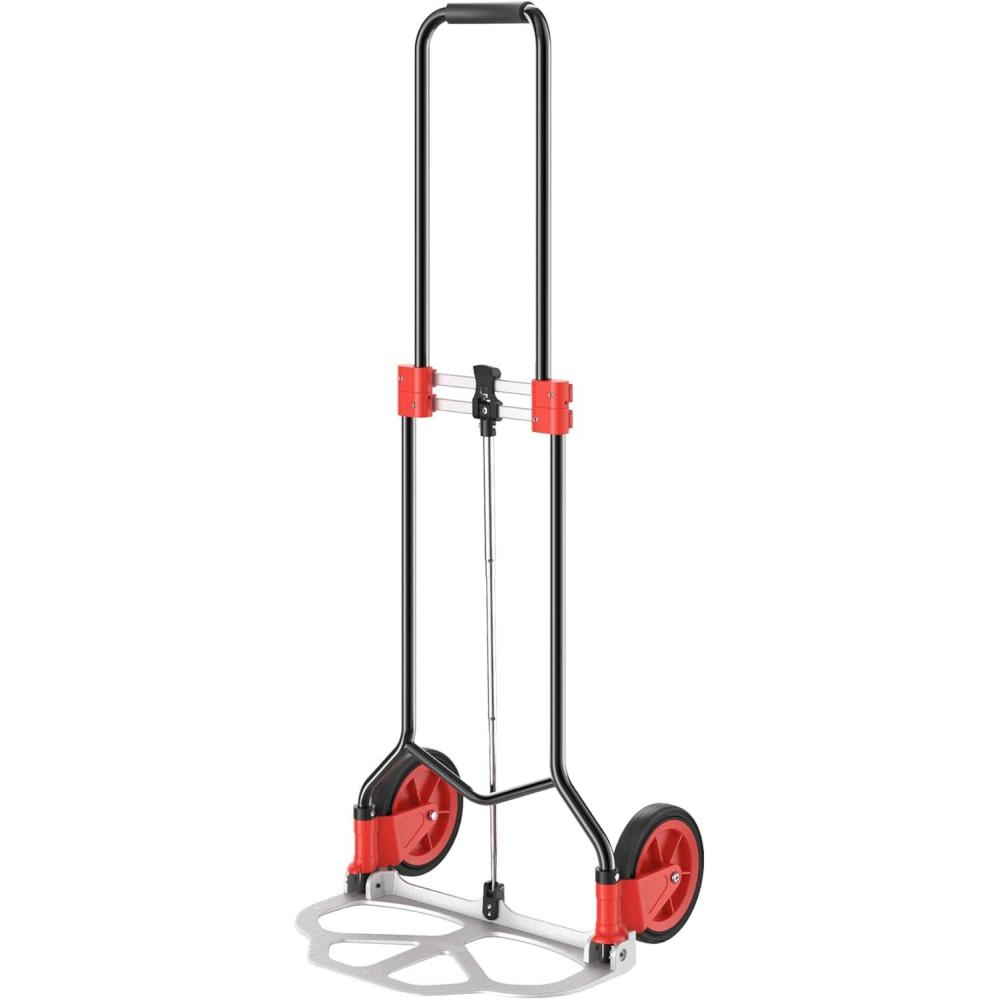 imageClosetMaid Folding Hand Truck Dolly Cart with Telescoping Handle 150 lbs Capacity 20501 Black