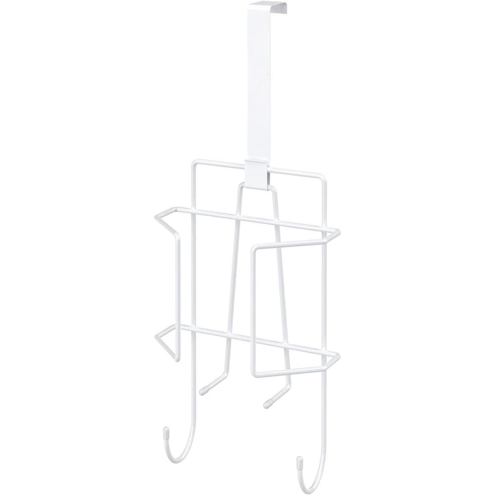 imageClosetMaid Hanging Bar Valet Rod for Wall or Door Mount Installation Hardware Included Folding Design Durable Steel WhiteIroning Station