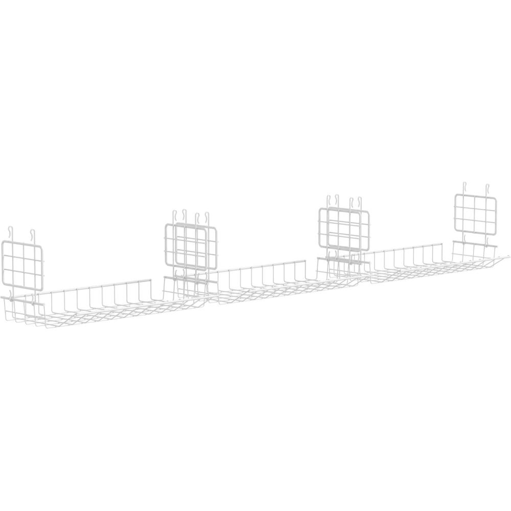 imageClosetMaid Hideaway BehindtheHangers Hanging Wire Shelf for Closets Pantries Laundry Rooms 3Pack