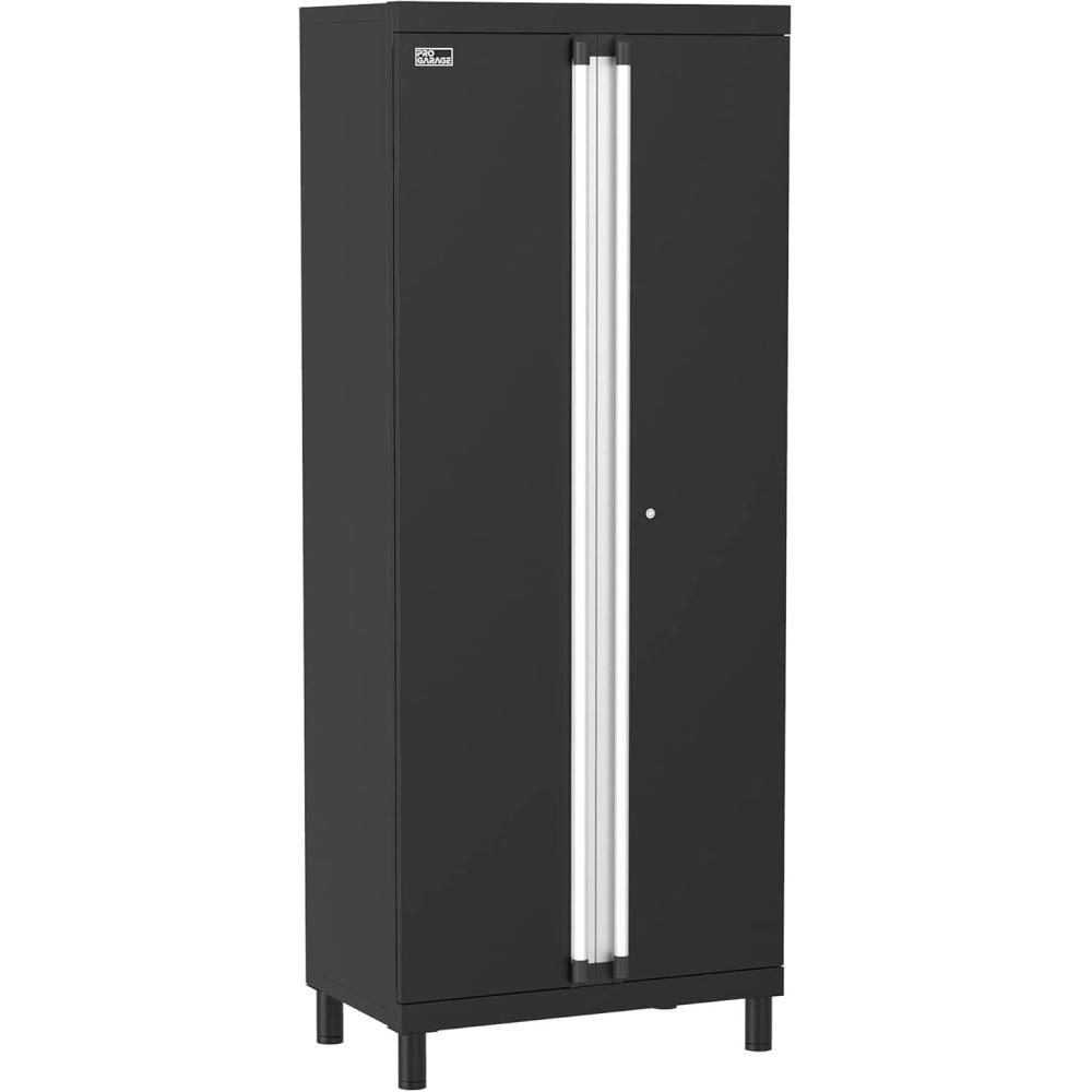 imageClosetMaid ProGarage Tall Cabinet with Two Doors Lock and Adjustable Shelves for Garage Storage Heavy Duty Steel Black