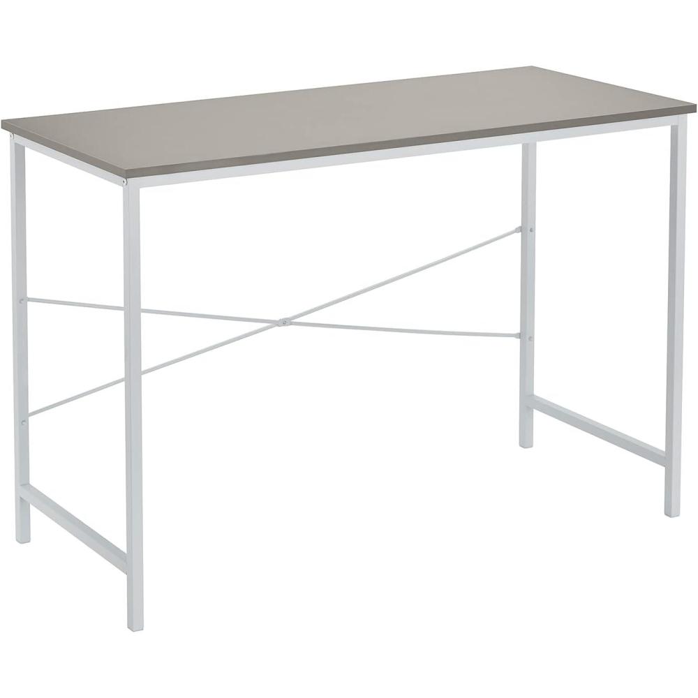 imageClosetMaid Writing Desk or Console Table for Office Entryway or Living Room Industrial Modern Design Wood with Black Metal Frame Natural FinishTaupe