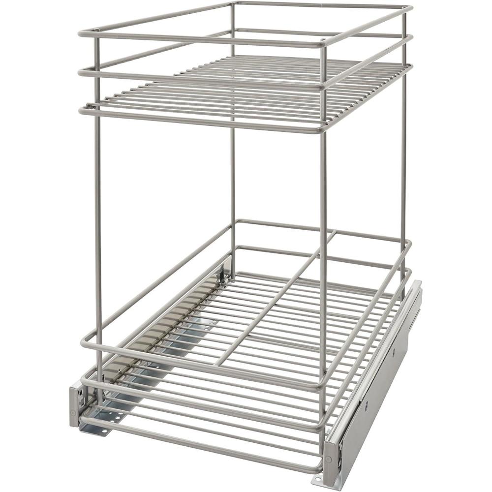 imageClosetMaidAlloy steel 32105 Premium Wide 3Tier Compact Kitchen Cabinet PullOut Basket12 liters 875Inch115Inch 2Tier PullOut Basket