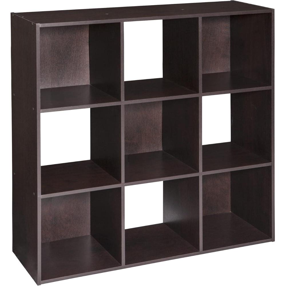 imageClosetmaid Decorative Home Stackable 6 Cube Cubeicals Organizer Storage Bookcase with Hardware for Office Home and Closet WhiteChocolate Finish