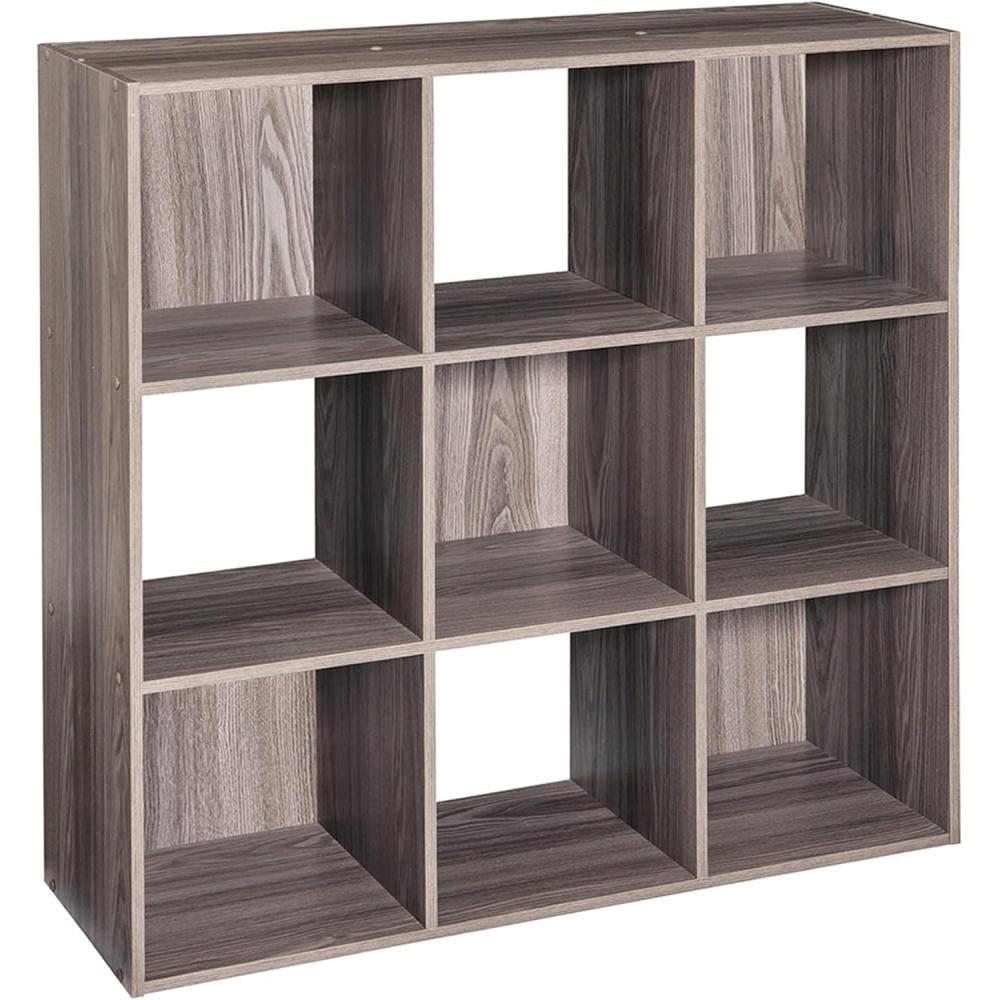 imageClosetmaid Decorative Home Stackable 6 Cube Cubeicals Organizer Storage Bookcase with Hardware for Office Home and Closet WhiteNatural Gray Finish