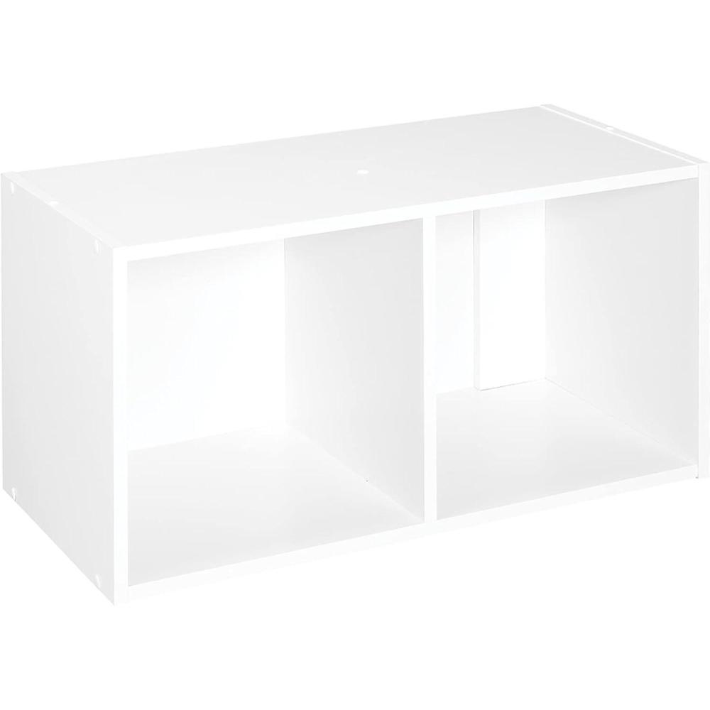 imageClosetmaid Decorative Home Stackable 6 Cube Cubeicals Organizer Storage Bookcase with Hardware for Office Home and Closet WhiteWhite