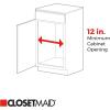 ClosetMaid 11 in. Pull Out Cabinet Organizer, 2 Tier, Heavy Duty, Slide Out Pantry Shelves Drawers for Kitchen, Bathroom, White(White)