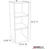 ClosetMaid 1304 Vertical Organizer, 31in, Dark Cherry(White)