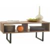 ClosetMaid 1311 Rectangular Wood Coffee Table with Storage Shelves, Natural(Grey)
