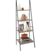 ClosetMaid 1312 4-Tier Wood Ladder Shelf Bookcase, Natural(Grey)