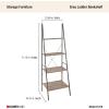 ClosetMaid 1312 4-Tier Wood Ladder Shelf Bookcase, Natural(Grey)