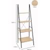 ClosetMaid 1312 4-Tier Wood Ladder Shelf Bookcase, Natural(Natural)