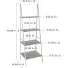 ClosetMaid 1312 4-Tier Wood Ladder Shelf Bookcase, Natural(Taupe)