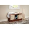 ClosetMaid 1631 Cubeicals 3-Cube Storage Bench, White with Gray Cushion(Dark Cherry)