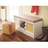 ClosetMaid 1631 Cubeicals 3-Cube Storage Bench, White with Gray Cushion(White)