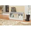 ClosetMaid 1631 Cubeicals 3-Cube Storage Bench, White with Gray Cushion(White With Gray Cushion)