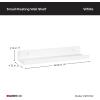 ClosetMaid 1657 Floating Wall Shelf, White, 19-Inch(White)