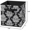 ClosetMaid 3253 Cubeicals Fabric Drawer, Iron Gate Natural(Black Damask)