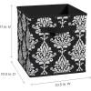 ClosetMaid 3253 Cubeicals Fabric Drawer, Iron Gate Natural(Black Damask)
