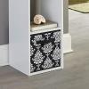 ClosetMaid 3253 Cubeicals Fabric Drawer, Iron Gate Natural(Black Damask)