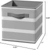 ClosetMaid 3253 Cubeicals Fabric Drawer, Iron Gate Natural(Gray Stripe)
