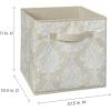 ClosetMaid 3253 Cubeicals Fabric Drawer, Iron Gate Natural(Natural Damask)