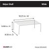 ClosetMaid 3456 Large Shelf, White(White)