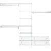 ClosetMaid 5037 5ft. to 8ft. Fixed Mount Closet Organizer Kit, White