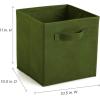 ClosetMaid 5879 Cubeicals Fabric Drawer, Light Blue(Dark Green)