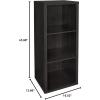 ClosetMaid 6 Cube Storage Shelf Organizer Bookshelf with Back Panel, Easy Assembly, Wood, White Finish(Black Walnut)