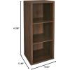 ClosetMaid 6 Cube Storage Shelf Organizer Bookshelf with Back Panel, Easy Assembly, Wood, White Finish(Dark Chestnut)
