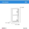 ClosetMaid 6 Cube Storage Shelf Organizer Bookshelf with Open Back, Vertical or Horizontal, Easy Assembly, Wood, White Finish(White)