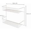 ClosetMaid 8033 4-Tier Wall Rack, 18-Inch Wide, White(12-Inch Wide (Pack of 6))