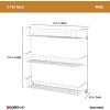 ClosetMaid 8033 4-Tier Wall Rack, 18-Inch Wide, White(18-Inch Wide (Pack of 2))