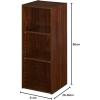 ClosetMaid 8987 Stackable 3-Shelf Organizer, White(Dark Cherry)