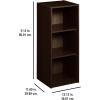 ClosetMaid 8987 Stackable 3-Shelf Organizer, White(Espresso)