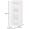 ClosetMaid 8991 Stackable 1-Door Organizer, Espresso(White)