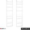 ClosetMaid Adjustable Organizer Rack with Baskets Wall or Over Door Mount, for Kitchen, Pantry, Utility Room, Closet, 18 in. W, White Finish, Pack of 2