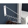 ClosetMaid Hanging Bar Valet Rod for Wall or Door Mount Installation, Hardware Included, Folding Design, Durable Steel, White(Hanger Bar)