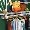 ClosetMaid Hideaway Behind-the-Hangers Hanging Wire Shelf for Closets, Pantries, Laundry Rooms (3-Pack)